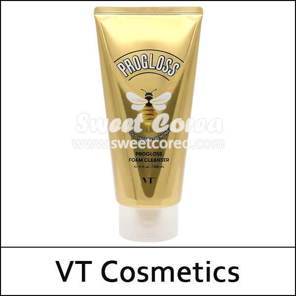 [VT Cosmetics] ★ Sale 55% ★ (bo) Progloss Foam Cleanser 300ml / Gold Honey-Benone™ / Box 38 / 7515(5) / 15,000 won(5) / Sold Out