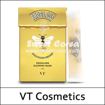 [VT Cosmetics] ★ Sale 64% ★ (bo) Progloss Sleeping Mask (4ml*20ea) 1 Pack / Gold Honey-Benone™ / Box 80 / (bp) 37 / 0801(10) / 25,000 won(10) / 부피무게 / Sold Out