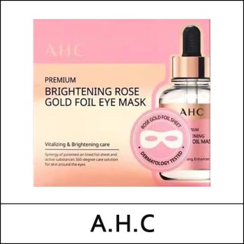 [A.H.C] AHC (bo) Premium Brightening Rose Gold Foil Eye Mask (7ml*5ea) 1 Pack / 8650(15) / 7,100 won(R) / S