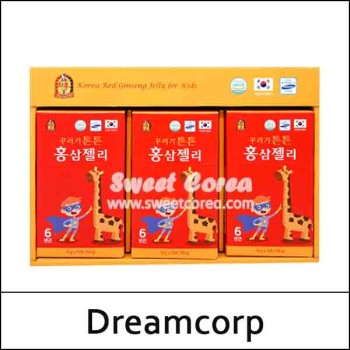 [Dreamcorp] (jj) Korea Red Ginseng Jelly for Kids (15g*30ea) 1 Pack / 꾸러기 튼튼 홍삼 젤리 / 561(51)/341(31)03(1.3) / 18,500 won(R)