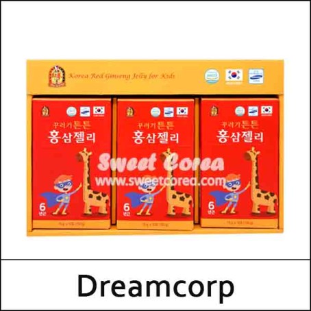 [Dreamcorp] (jj) Korea Red Ginseng Jelly for Kids (15g*30ea) 1 Pack / 꾸러기 튼튼 홍삼 젤리 / 561(51)/341(31)03(1.3) / 18,500 won(R)