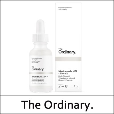[the ordinary.] ★ Sale 5% ★ (oy) Niacinamide 10% + Zinc 1% 30ml / Small Size / Box 120 / (bo) / (j) 66(06) / 9750(15) / 8,700 won()