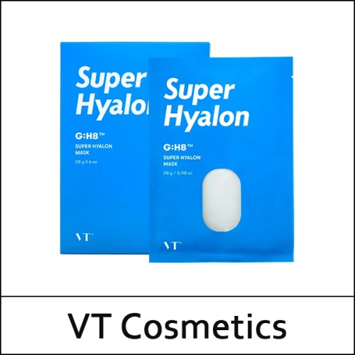 [VT Cosmetics] ★ Big Sale 70% ★ (jh) Super Hyalon Mask (28ml*6ea) 1 Pack / EXP 2026.01 / 9799(6R) / 21,000 won()