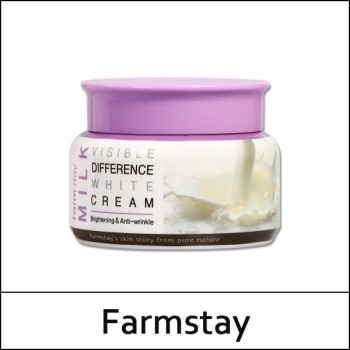 [Farmstay] (a) Milk Visible Difference White Cream 100g / EXP 2026.01 / 8399(9) / 1,500 won(R)