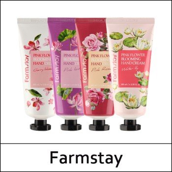 [Farmstay] (a) Pink Flower Blooming Hand Cream 100ml / Box / 59/0105(12) / 1,500 won(R)