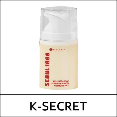 [K-SECRET] (a) Seoul 1988 Cream : Retinol Liposome 1% + Fermented Rice 50ml / 발효쌀 / 341/64150(12) / 15,400 won(R)