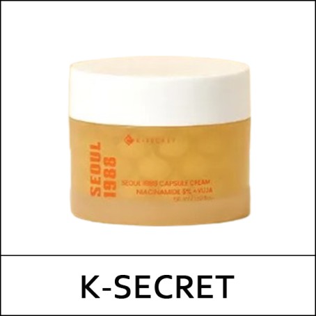 [K-SECRET] (b) Seoul 1988 Capsule Cream : Niacinamide 5% + Yuja 50g / 유자 캡슐 크림 / Box 60 / (bo) / (a) 821 / 2101(10) / 13,300 won(R)