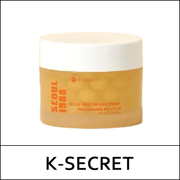 [K-SECRET] (b) Seoul 1988 Capsule Cream : Niacinamide 5% + Yuja 50g / 유자 캡슐 크림 / Box 60 / (bo) / (a) 821 / 2101(10) / 13,300 won(R)