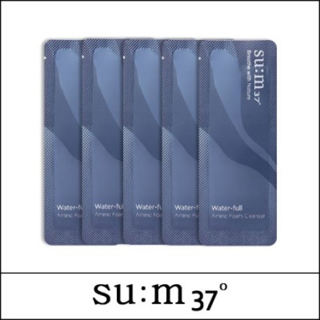 [SU:M37°] SUM (sg) Water-Full Amino Foam Cleanser 1ml*120ea(120ml) / 11(01)02(7) / 13,200 won(R) / S