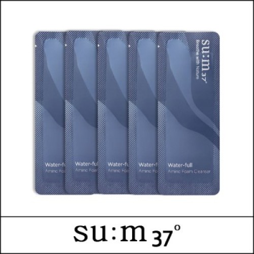 [SU:M37°] SUM (sg) Water-Full Amino Foam Cleanser 1ml*120ea(120ml) / 11(01)02(7) / 13,200 won(R)