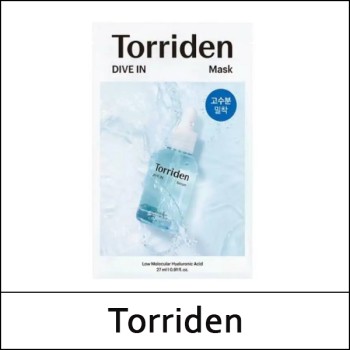 [Torriden] ★ Sale 52% ★ (sc) Dive-In Low Molecular Hyaluronic Acid Mask (27ml*10) 1 Pack / (bo) 53150(4) / 30,000 won() / Sold Out
