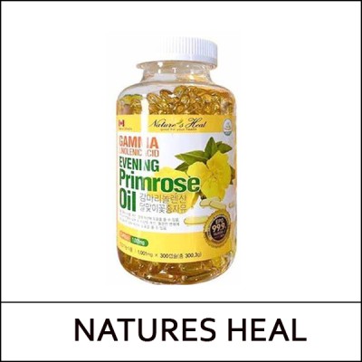 [NATURE'S HEAL] (jj) Gamma Linolenicacid Evening Primrose Oil (1,001mg * 300cap) 1 Bottle / 감마리놀렌산 달맞이꽃종자유 / 902(91)01(0.7) / 23,000 won(R)