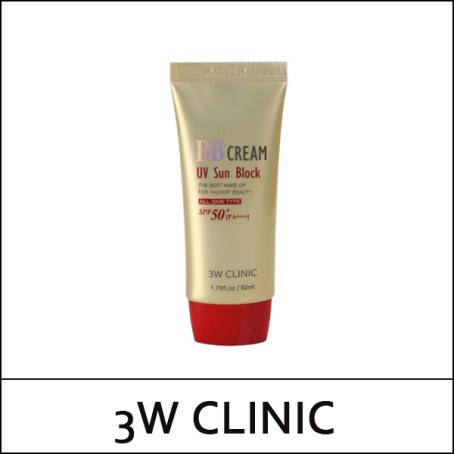 [3W Clinic] (b) UV Sun Block BB Cream 50ml / Box 120 / 0235(16) / 2,700 won(R)