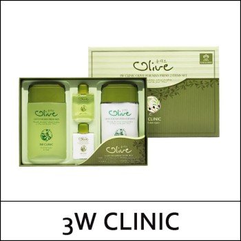 [3W Clinic] (b) Olive For Man Fresh Skin and Emulsion Set (150ml each + 35ml Samples each) / 6503(1.2) / 7,300 won(R)