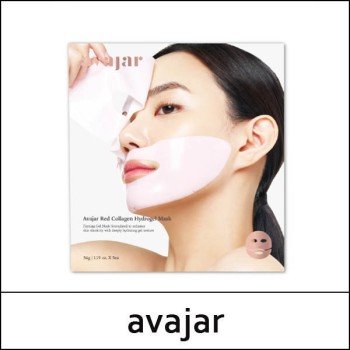 [avajar] (bo) Red Colllagen Hydrogel Mask (34g*5ea) 1 Pack / 45150(0.8) / 16,200 won(R)