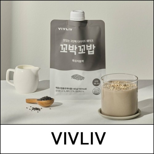 [VIVLIV] Kkobak Kkobab 40g / #Black Sesame / (oy) 33(03) / 1302(15) / 3,700 won(R)