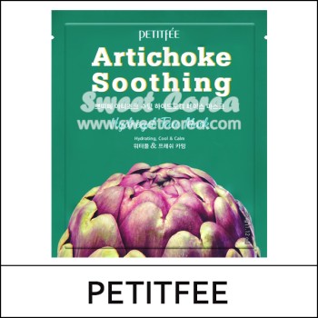[Petitfee] ★ Sale 60% ★ (s) Artichoke Soothing Hydrogel Face Mask (32g*5ea) 1 Pack / Box 30 / (sd) 37(66) / 0701(6) / 20,000 won(6) / Sold Out