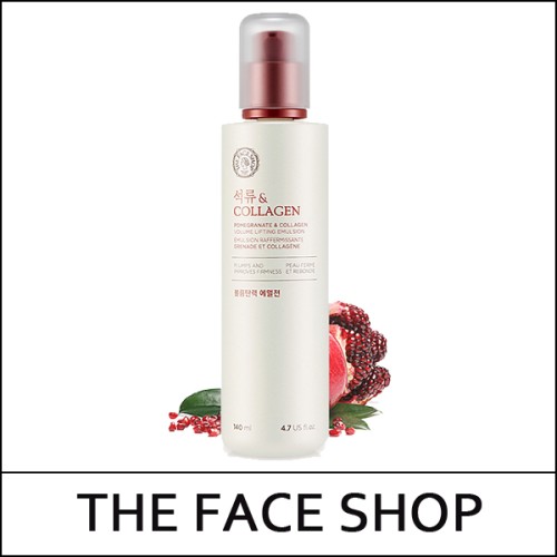[The Face Shop] ★ Sale 43% ★ (a) Pomegranate & Collagen Volume Lifting Emulsion 140ml / (cu) 39 / 99/10150(4) / 19,000 won(4)