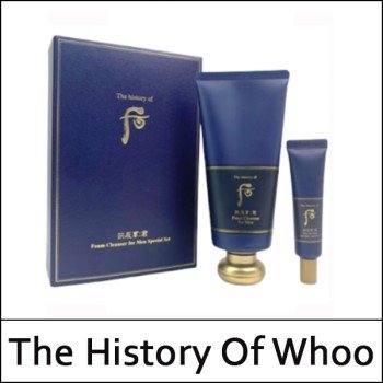 [The History Of Whoo] ★ Sale 58% ★ (sg) Gongjinhyang Gun Foam Cleanser for Men Special Set (180ml+40ml) 1 Pack / (n) 341 / 741(331)50(4) / 38,000 won() / Order Lead Time : 1 week
