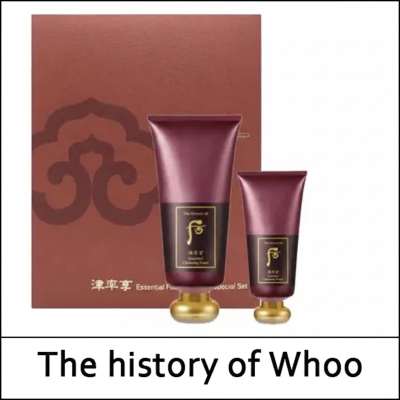 [The History Of Whoo] ★ Sale 57% ★ (a) Jinyulhyang Essential Cleansing Foam Special Set / With Sample / 진율향 진액폼 / (sgS) 461(941) / 81(5)43 / 45,000 won()