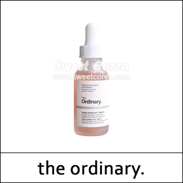 [the ordinary.] (bo) Lactic Acid 10% + HA 30ml / EXP 2027.01 / (cu) 29 / 41199(14) / 5,000 won() / 소가 인상