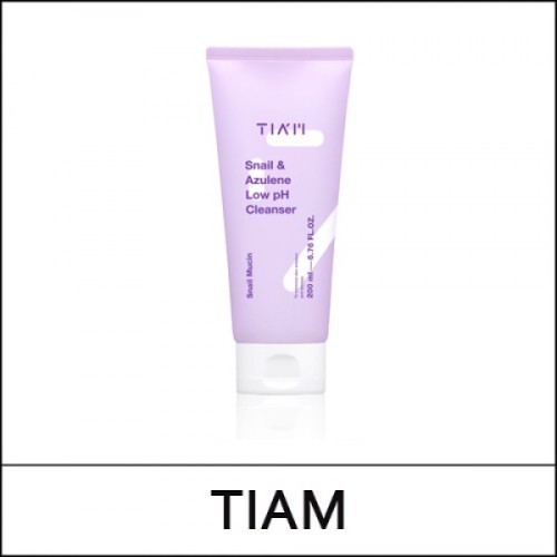 [TIA'M] TIAM ★ Sale 20% ★ (pw) Snail & Azulene Low pH Cleanser 200ml / Box 40 / 34(7R)51 / 9,900 won(6R)