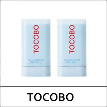 [TOCOBO] (bo) [1+1] Cotton Soft Sun Stick Duo Set (19g*2ea) 1 Pack / 891(81)50(11) / 20,800 won(R)
