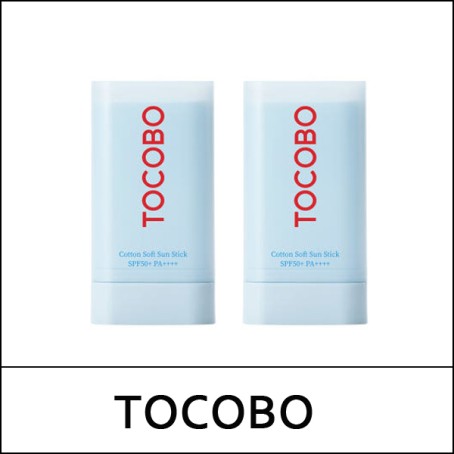 [TOCOBO] (bo) [1+1] Cotton Soft Sun Stick Duo Set (19g*2ea) 1 Pack / 891(81)50(11) / 20,800 won(R) / S