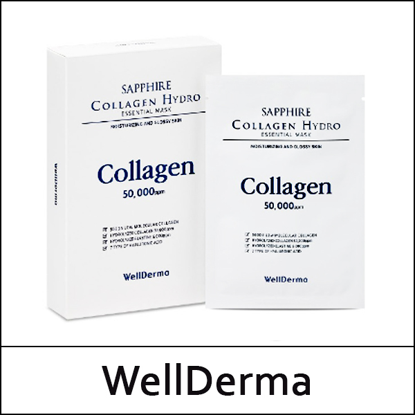 [WellDerma] (a) Sapphire Collagen Hydro Essential Mask (30ml*10ea) 1 Pack / 85/6650(4) / 6,800 won(R)