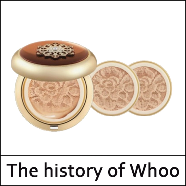 [The History Of Whoo] ★ Sale 58% ★ (sg) Cheongidan Radiant Essence Cushion Special Set 15g(+Refill 15g*2ea) / #21 / (n) / 544(4R)42 / 135,000 won(4)