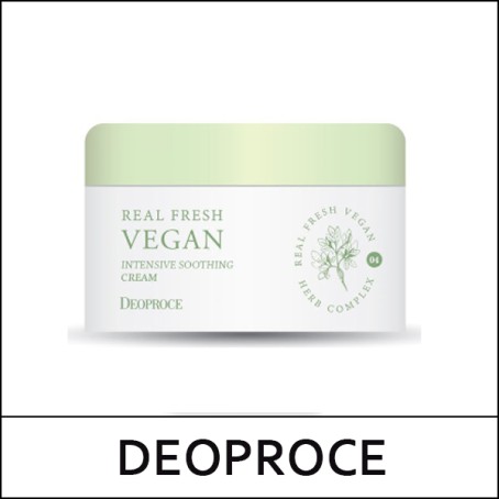 [DEOPROCE] (ov) Real Fresh Vegan Intensive Soothing Cream 100g / New 2023 / 9350(9) / 4,070 won(R) / Sold out