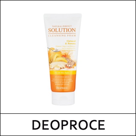 [DEOPROCE] (ov) Natural Perfect Solution Cleansing Foam [Oatmeal & Banana] 170g / 2203(7) / 2,800 won(R)
