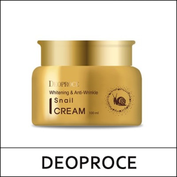 [DEOPROCE] (ov) Whitening & Anti-Wrinkle Snail Cream 100ml / Whitening and Anti-Wrinkle / 7325(7) / 4,700 won(R) / S