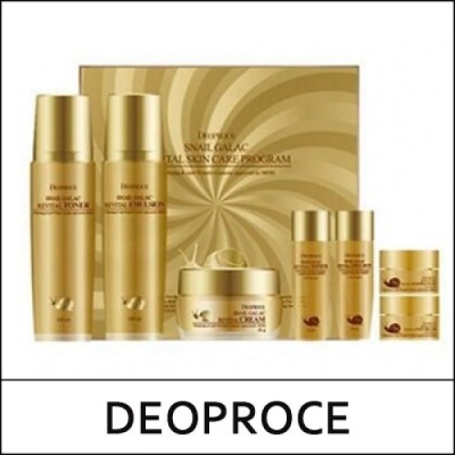 [DEOPROCE] (ov) Snail Galac Revital Skin Care Program 5 Items Set (Total 7 Items) / Box 10 / 13/59201(1.6) / 34,000 won(R)