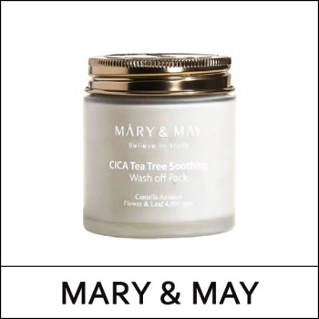 [MARY & MAY] (bo) Cica Tea Tree Soothing Wash Off Pack 125g / 1150(5) / 11,900 won(R)