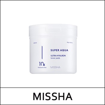 [MISSHA] ★ Sale 54% ★ (hp) Super Aqua Ultra Hyalron Toner Pad (90ea) 180g / 22,000 won()