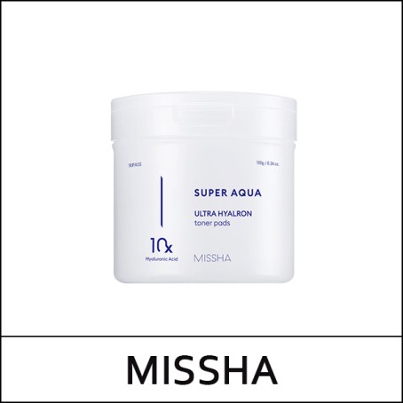 [MISSHA] ★ Sale 54% ★ (hp) Super Aqua Ultra Hyalron Toner Pad (90ea) 180g / 22,000 won()