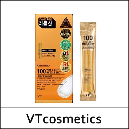 [VT Cosmetics] (j) VT 100 Vita-Light Reedle Shot (2ml*10ea) 1 Pack / Box 84 / (jh) 67 / 57(86)/57(86)50(20) / 9,000 won(R)