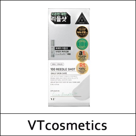 [VT Cosmetics] (j) VT 100 Reedle Shot (2ml*10ea) 1 Pack / White Case / Box 84 / (jh54) / 66(06)/77(07)01(20) / 8,500 won(R)