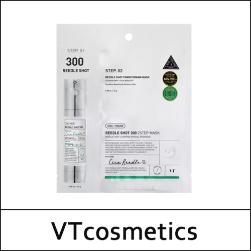 [VT Cosmetics] (bo) Reedle Shot 300 2 Step Mask (1.5g+25g) * 5ea / No Box(Case) / 12(91)01(8) / 11,900 won(R)