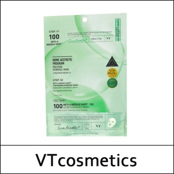[VT Cosmetics] (j) Reti-A Reedle Shot 100 2Step Hydrogel Mask (1.5g+33g) * 5ea / No Box(Case) / 171(551)05(7) / 17,900 won(R)