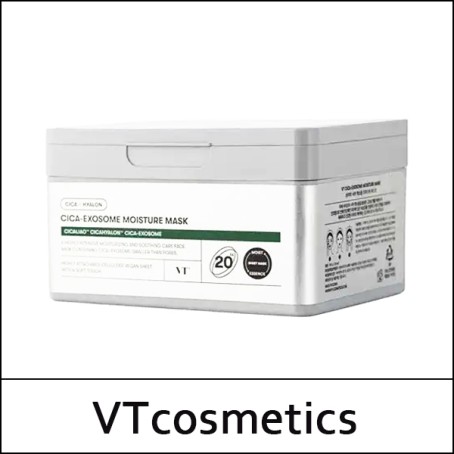 [VT Cosmetics] (bo) Cica-Exosome Moisture Mask 20ea(350g) / 831(521)50(3) / 14,500 won(R)