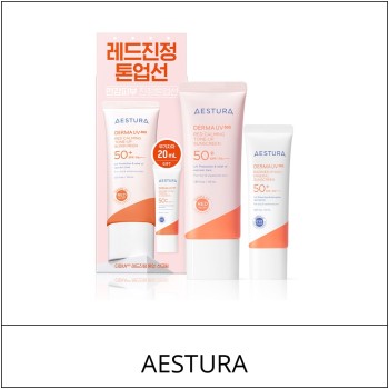 [AESTURA] ★ Sale 5% ★ (oy) Derma UV365 Red Soothing Tone-Up Sunscreen 40ml Set (+20ml) / 31,000 won()