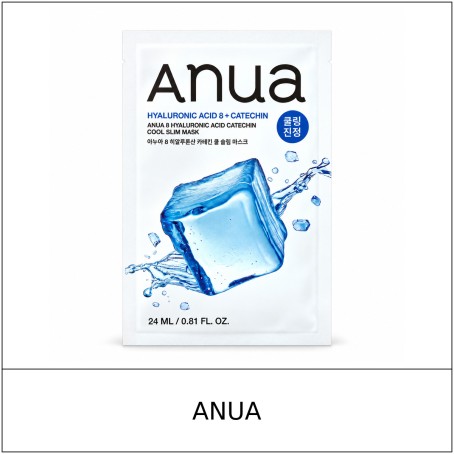 [ANUA] ★ Sale 5% ★ (oy) 8 Hyaluronic Acid Catechin Cool Slim Mask 24ml (1 Sheet) / 6350(44) / 4,000 won()