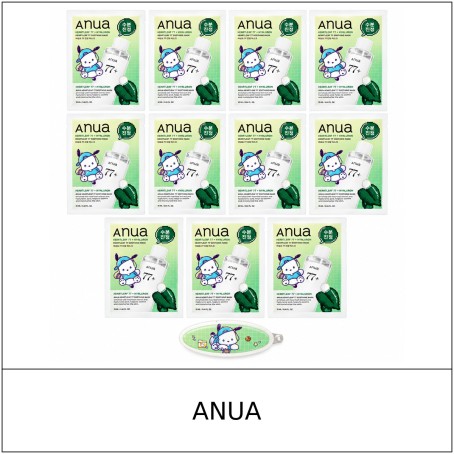 [ANUA] ★ Sale 5% ★ (oy) Heartleaf 77 Soothing Mask Pochacco Edition 25ml x 11 Sheets (10+1) + Pochacco Hairpin / 6350(3) / 40,000 won()