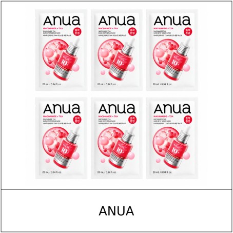 [ANUA] ★ Sale 5% ★ (oy) Niacinamide TXA Dark Spot Serum Mask 28ml x 6 Sheets (5+1) / 8150(6) / 20,000 won()