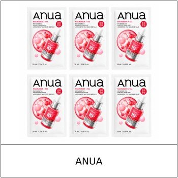 [ANUA] ★ Sale 5% ★ (oy) Niacinamide TXA Dark Spot Serum Mask 28ml x 6 Sheets (5+1) / 8150(6) / 20,000 won()