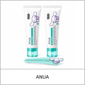 [ANUA] ★ Sale 5% ★ (oy) PDRN Hyaluronic Acid 100 Moisturizing Cream Cinnamoroll Edition 60ml x 2 + Hair Clip / 67550(4) / 64,000 won()