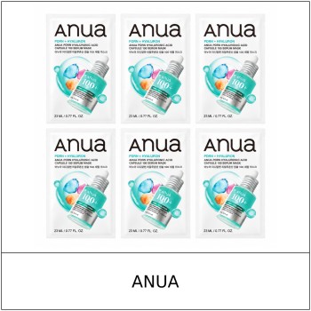 [ANUA] ★ Sale 5% ★ (oy) PDRN Hyaluronic Acid Capsule 100 Serum Mask 23ml x 6 Sheets (5+1) / 8150(6) / 20,000 won()