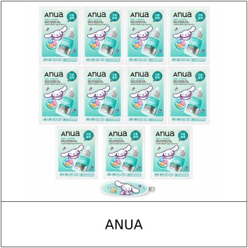 [ANUA] ★ Sale 5% ★ (oy) PDRN Hyaluronic Acid Capsule 100 Serum Mask Cinnamoroll Edition 23ml x 11 Sheets (10+1) + Cinnamoroll Hairpin / 6350(3) / 40,000 won()